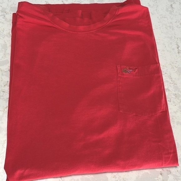 Greg Norman Men's Coral/Red Pocket T-shirt XL - Picture 1 of 3